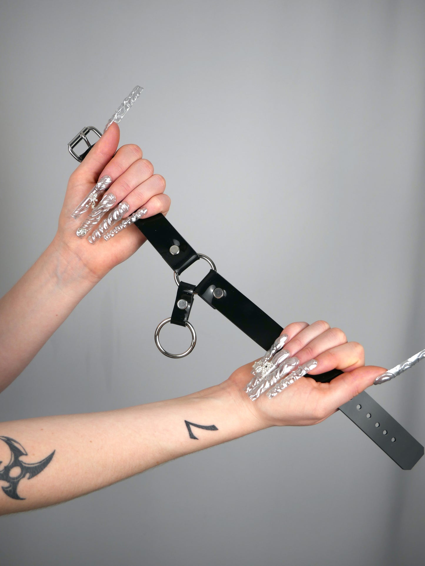 Lui Trash - 2 Ring choker - Zwart