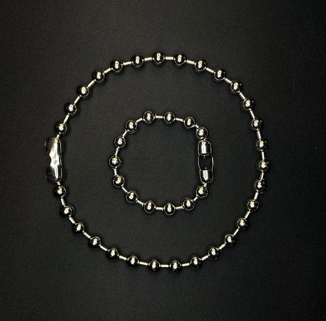Substance Lab - Big Balls rave chain set - Zilver