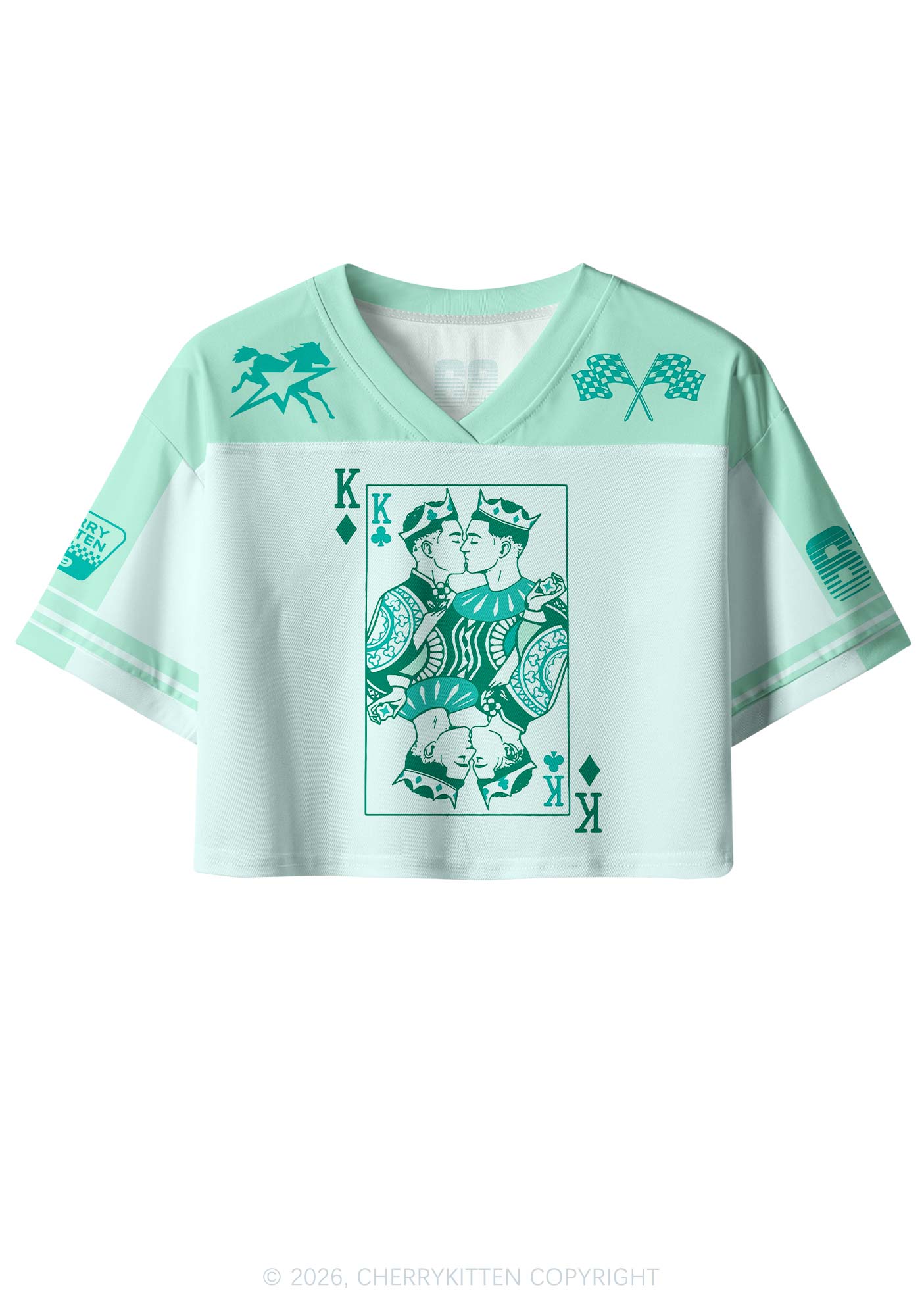 Cherry Kitten - Gay King Pride crop jersey
