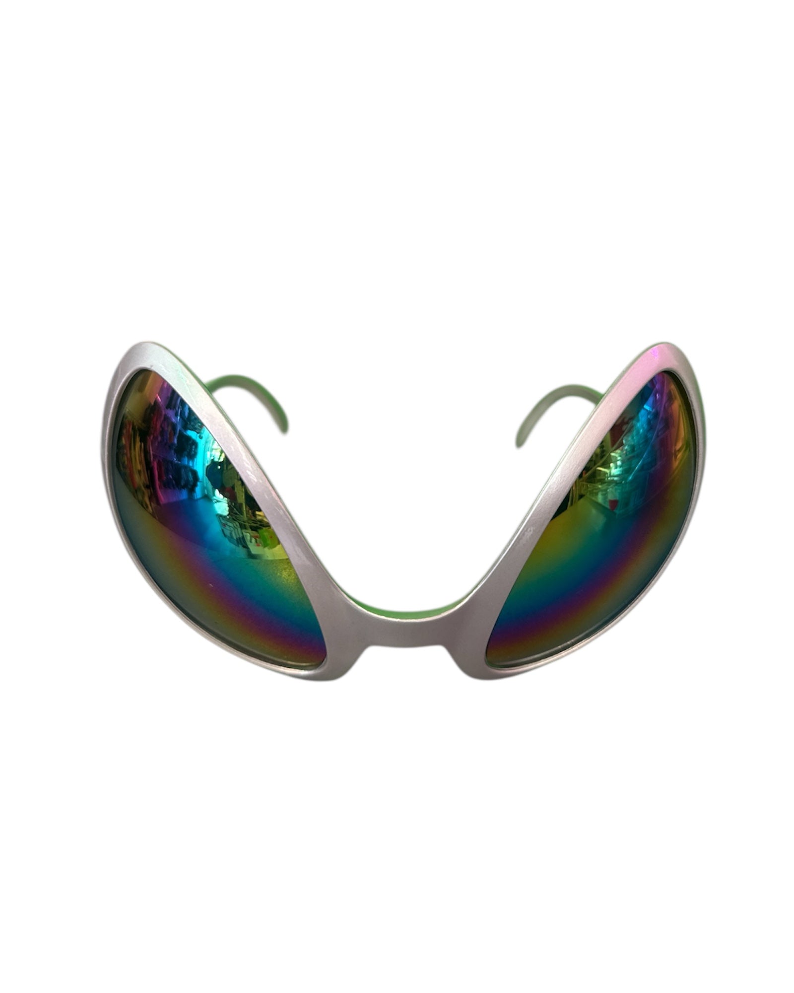 zilveren alien zonnebril
