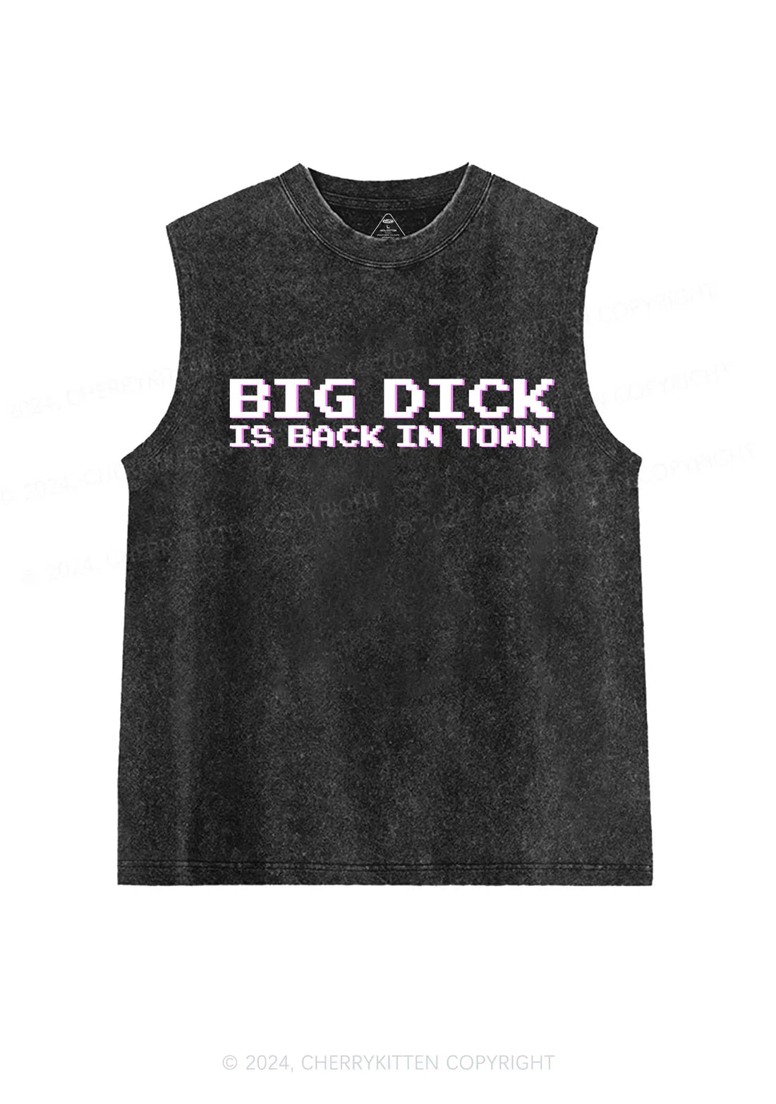 Cherry Kitten – Big Dick is back in town Tanktop – Erhältlich in Schwarz und Grau