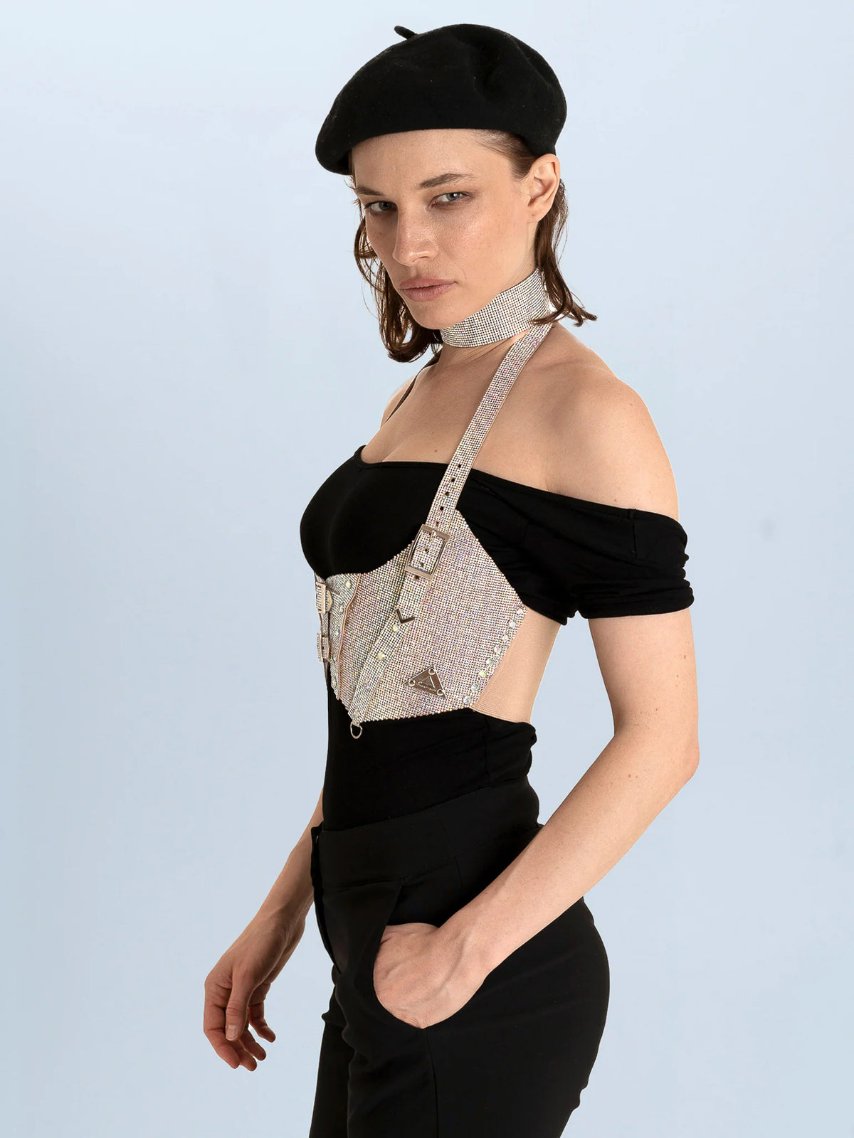 Lorand Lajos - Calypso vest - Opaal kristal