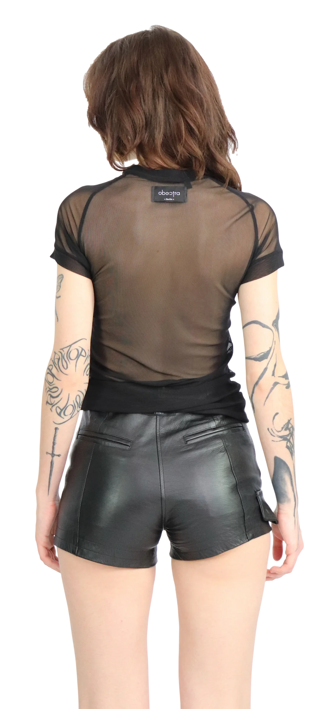 Obectra - Casper mesh shirt - Zwart