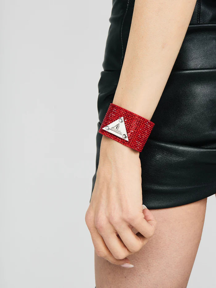 Lorand Lajos – Manschetten-Kristalllogo – Rot