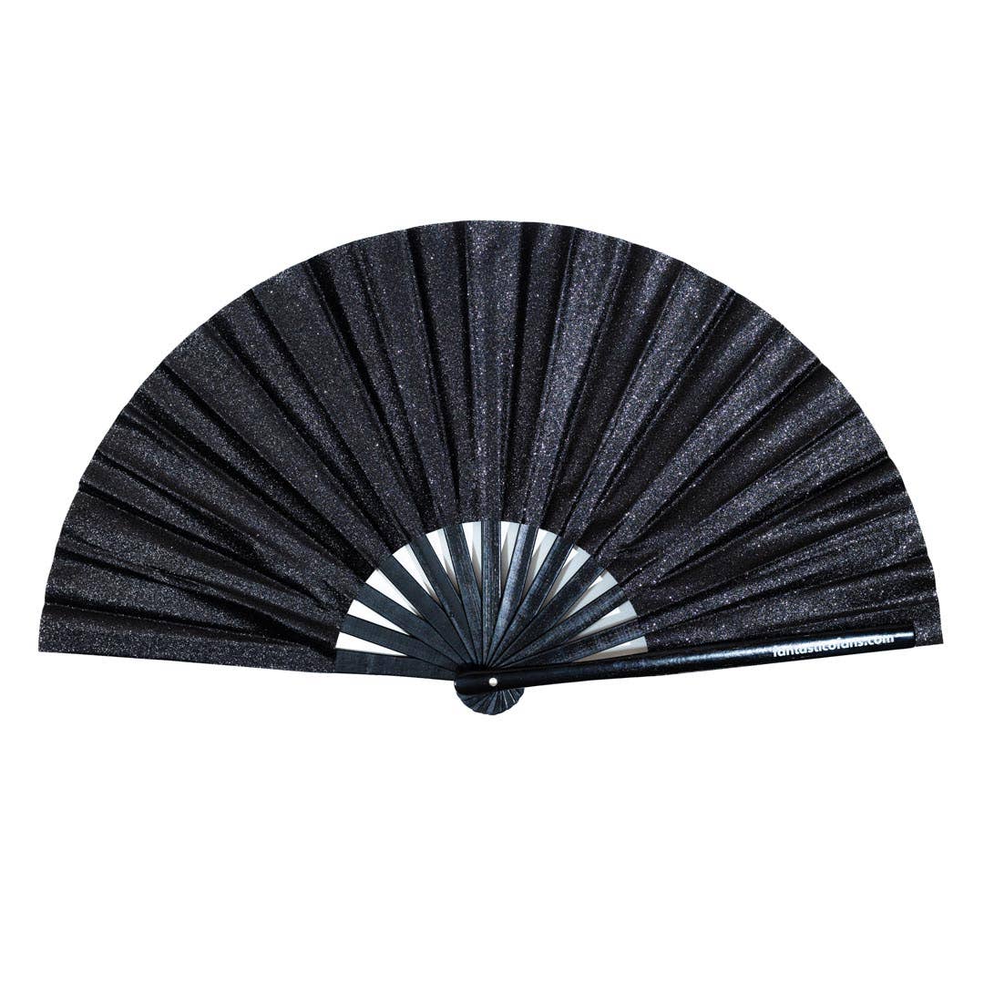 FANTASTICO FANS - Black Mega Glitter XL Fan