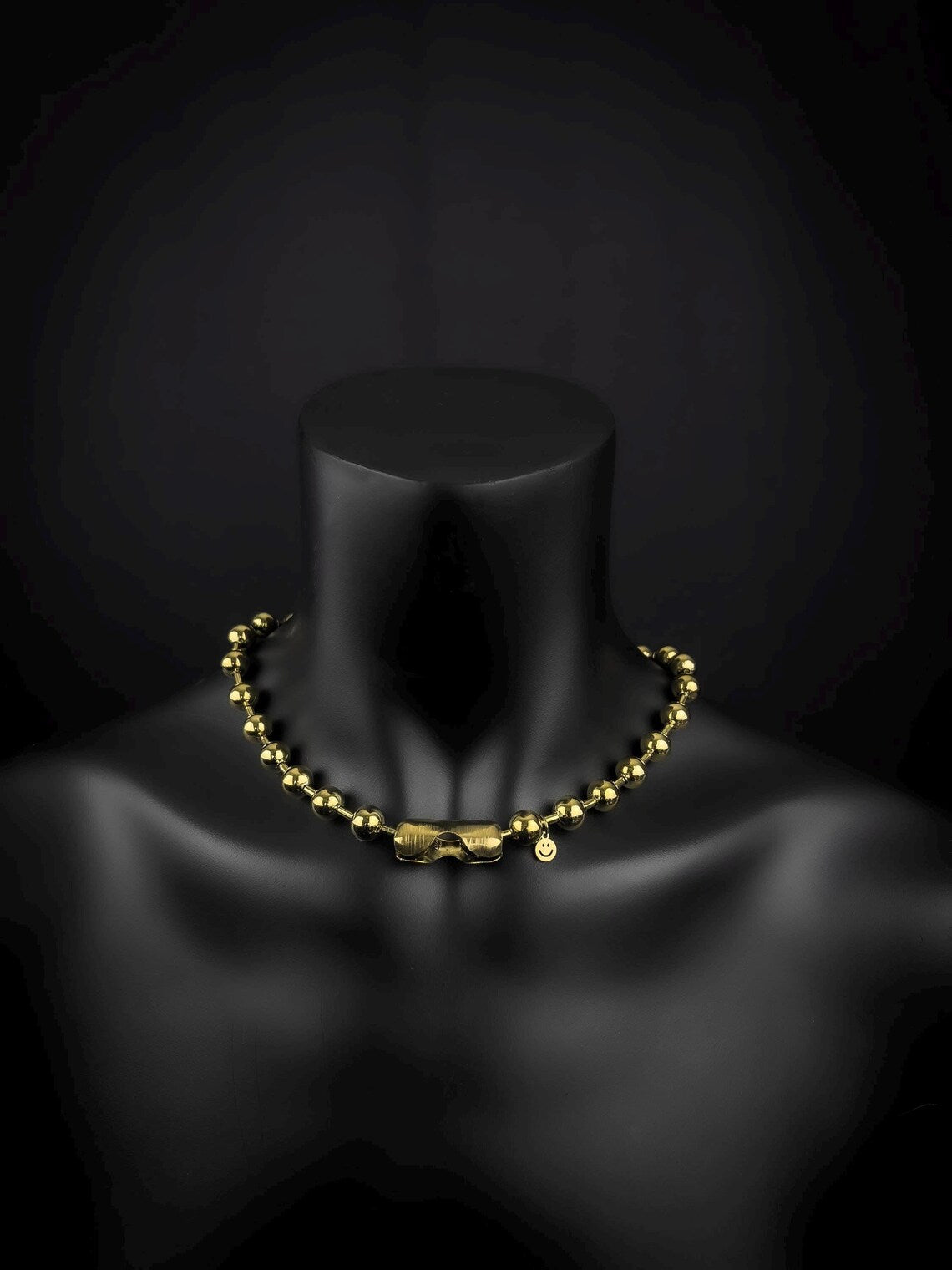 gouden balletjes rave ketting, ravewear