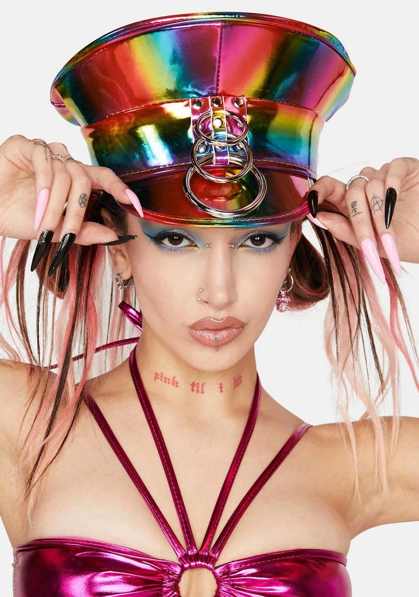 regenboog captain bondage hoed