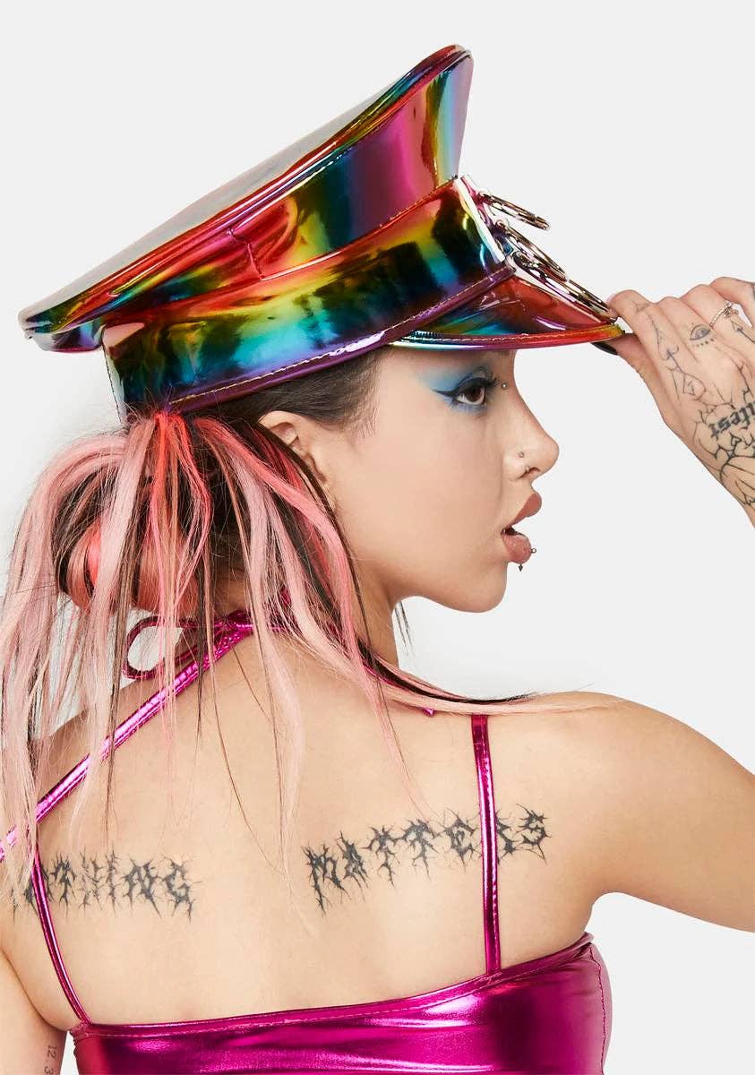 regenboog captain bondage hoed