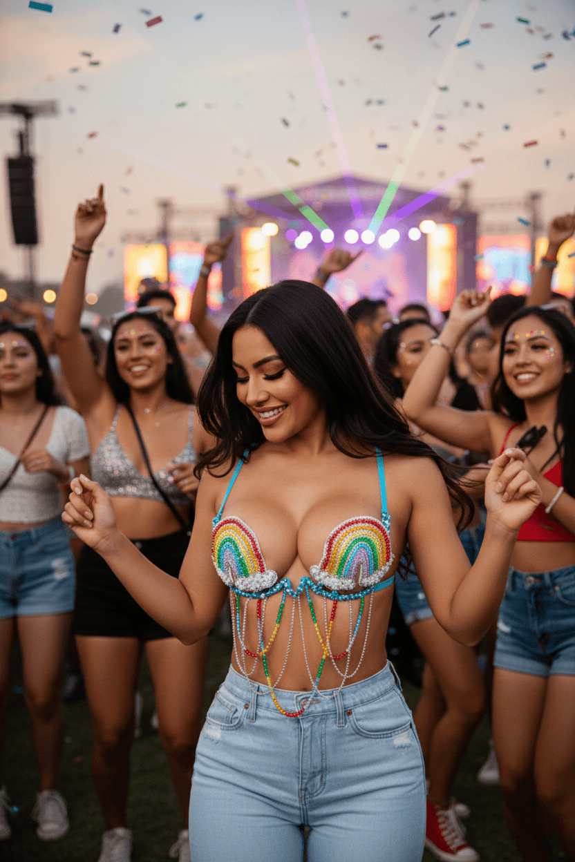 regenboog bra diamond 