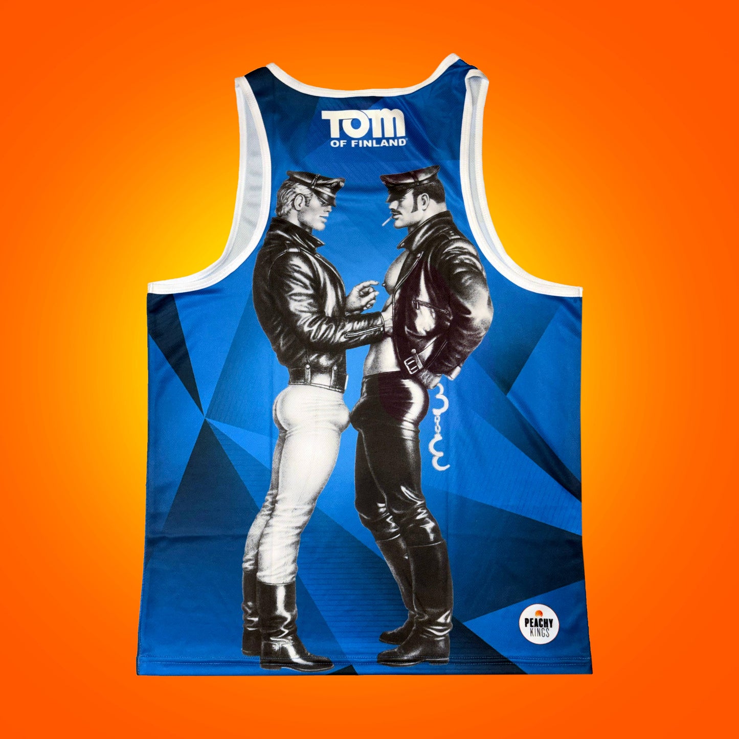 Peachy Kings - Tom of Finland Mesh Tank Top — "BLUES BROS" - Blauw