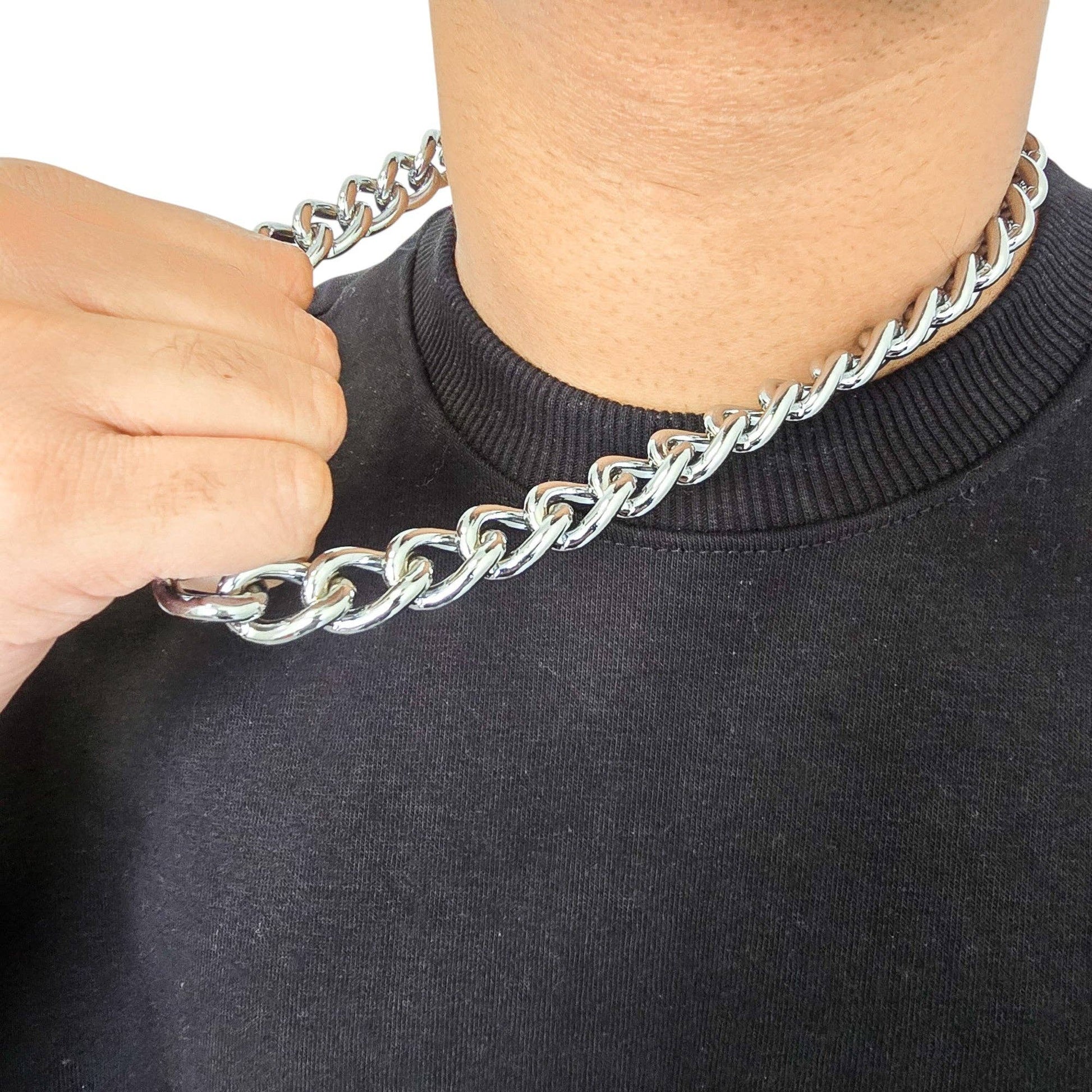 chrome rave chain ketting