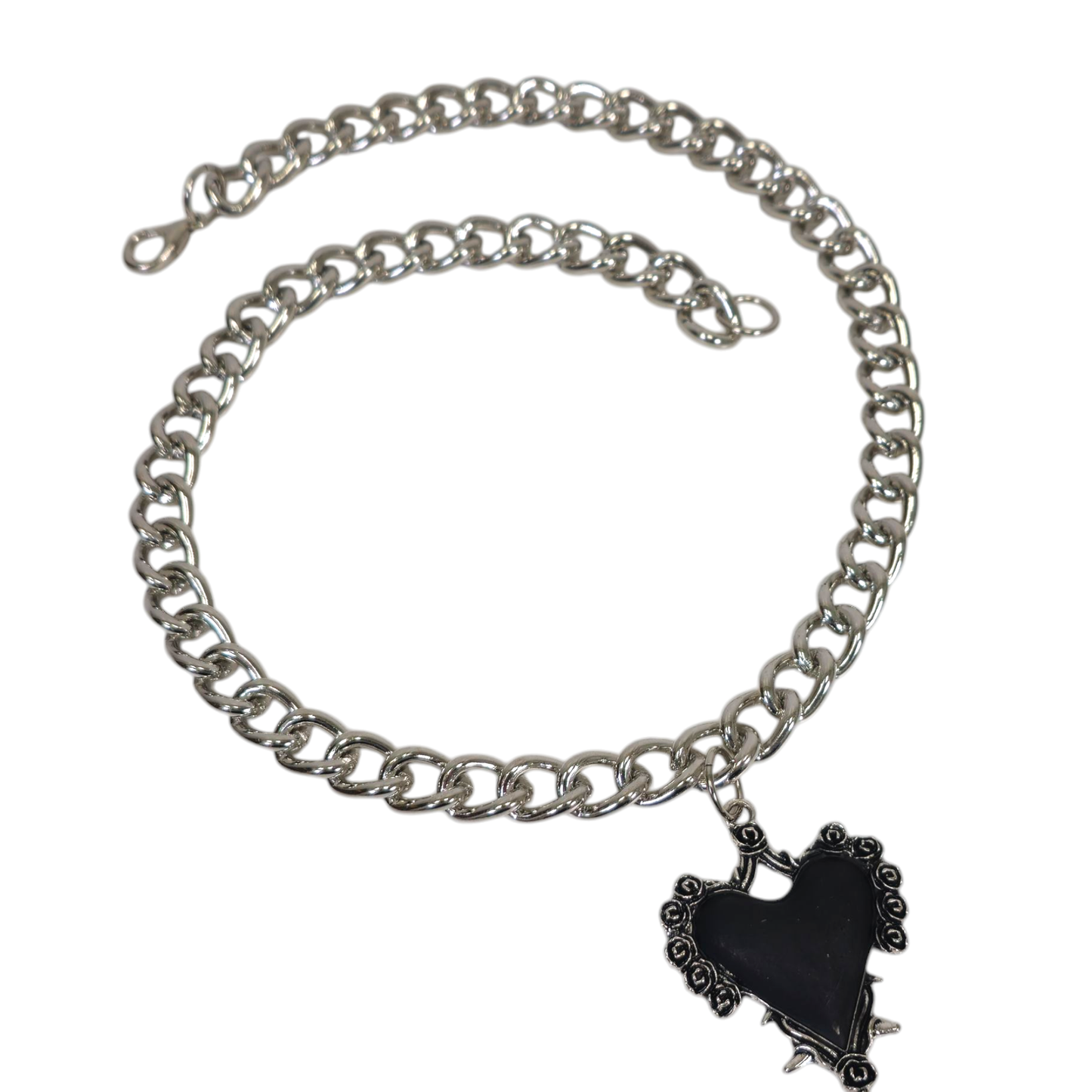 chain heart necklace