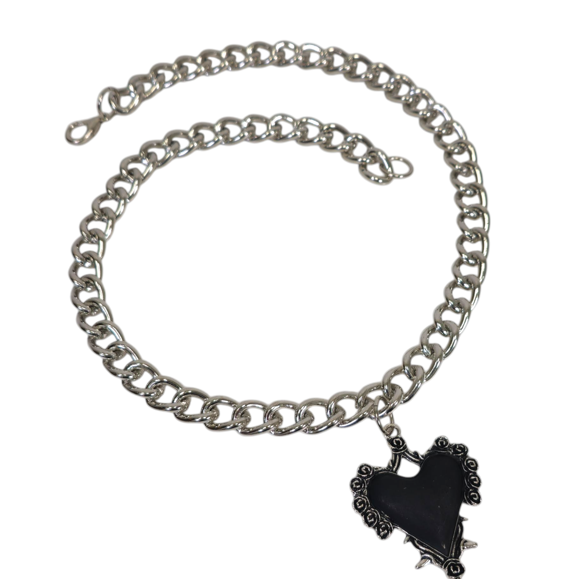 chain heart necklace