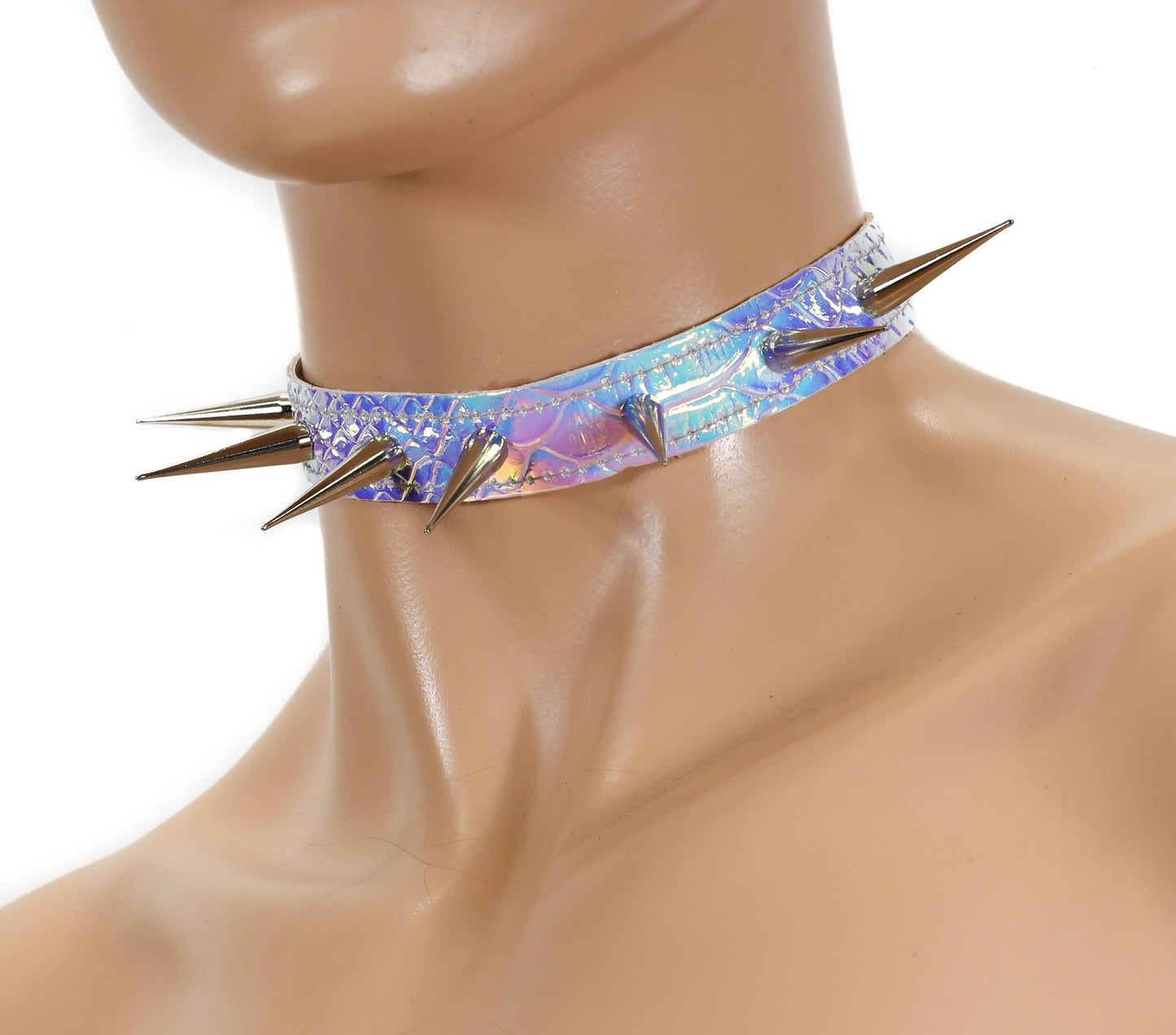 Funk Plus- Spike choker - Regenboog