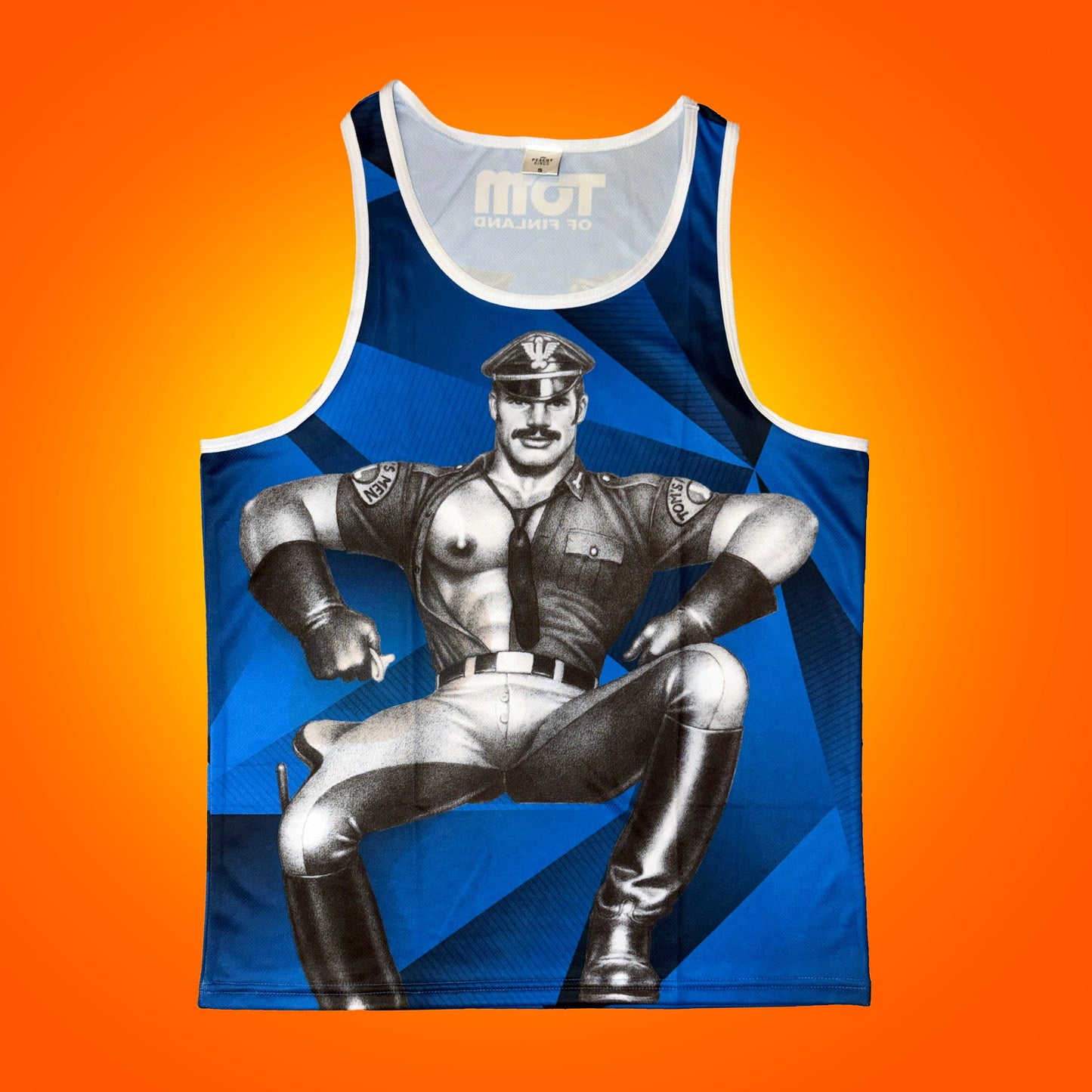Peachy Kings - Tom of Finland Mesh Tank Top — "BLUES BROS" - Blauw