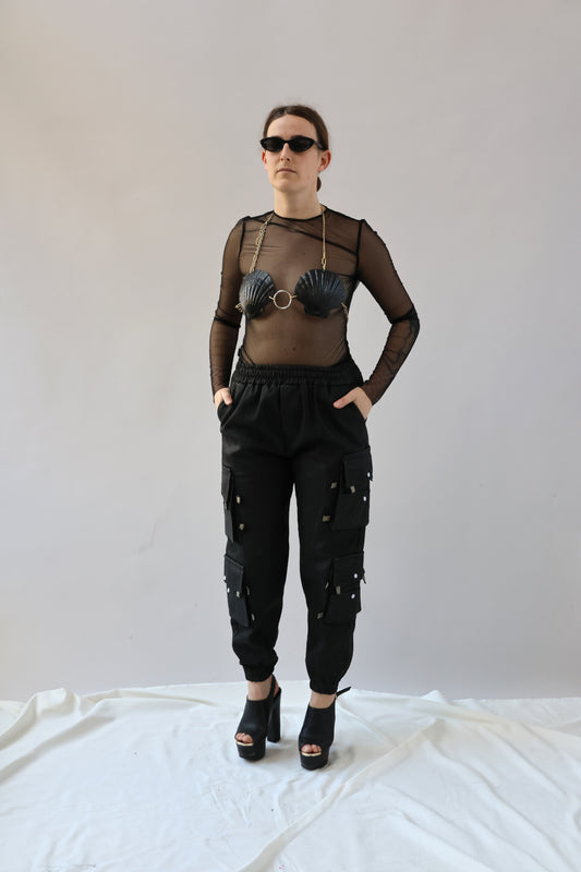 zwarte shellkini