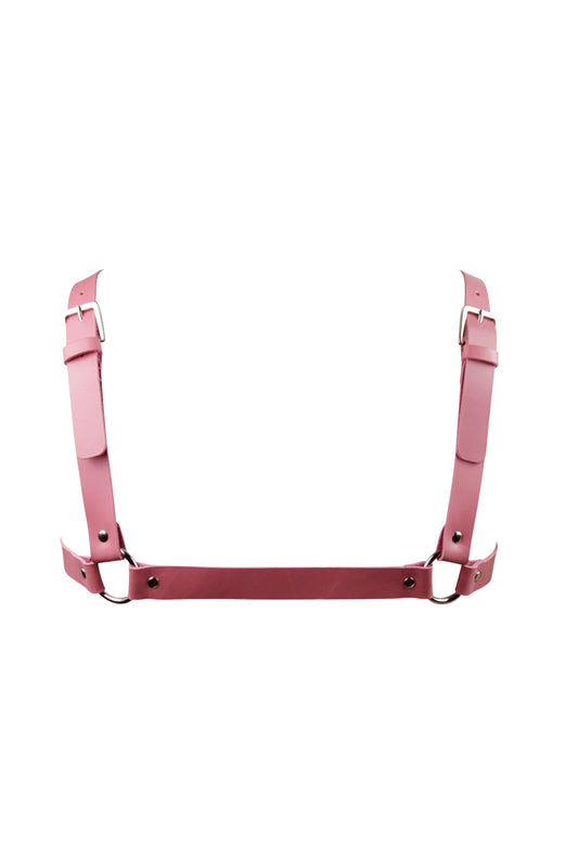 Studio Moonbow - Leren borst harnas - Roze