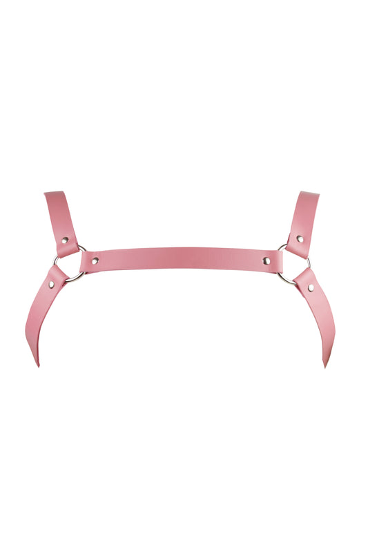 Studio Moonbow - Leren borst harnas - Roze