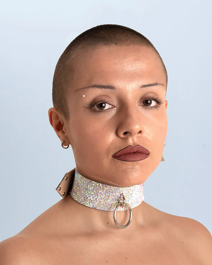 choker ring chrystal in opaal