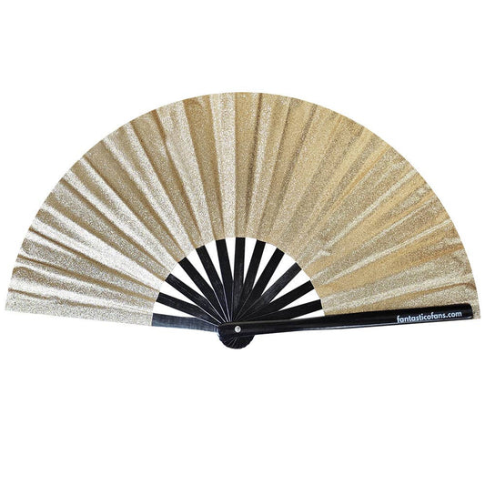 Fantastico Fan - XXL waaier - Champagne glitter