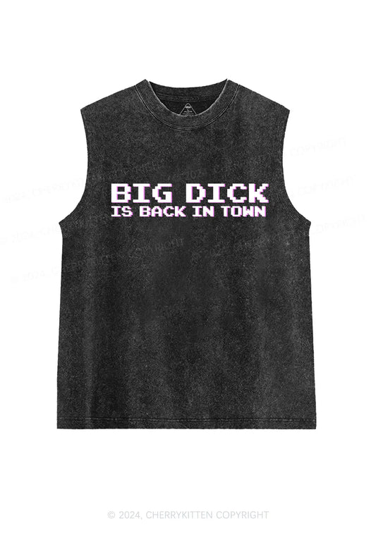 Cherry Kitten - Big Dick is back in town tank top - Gray