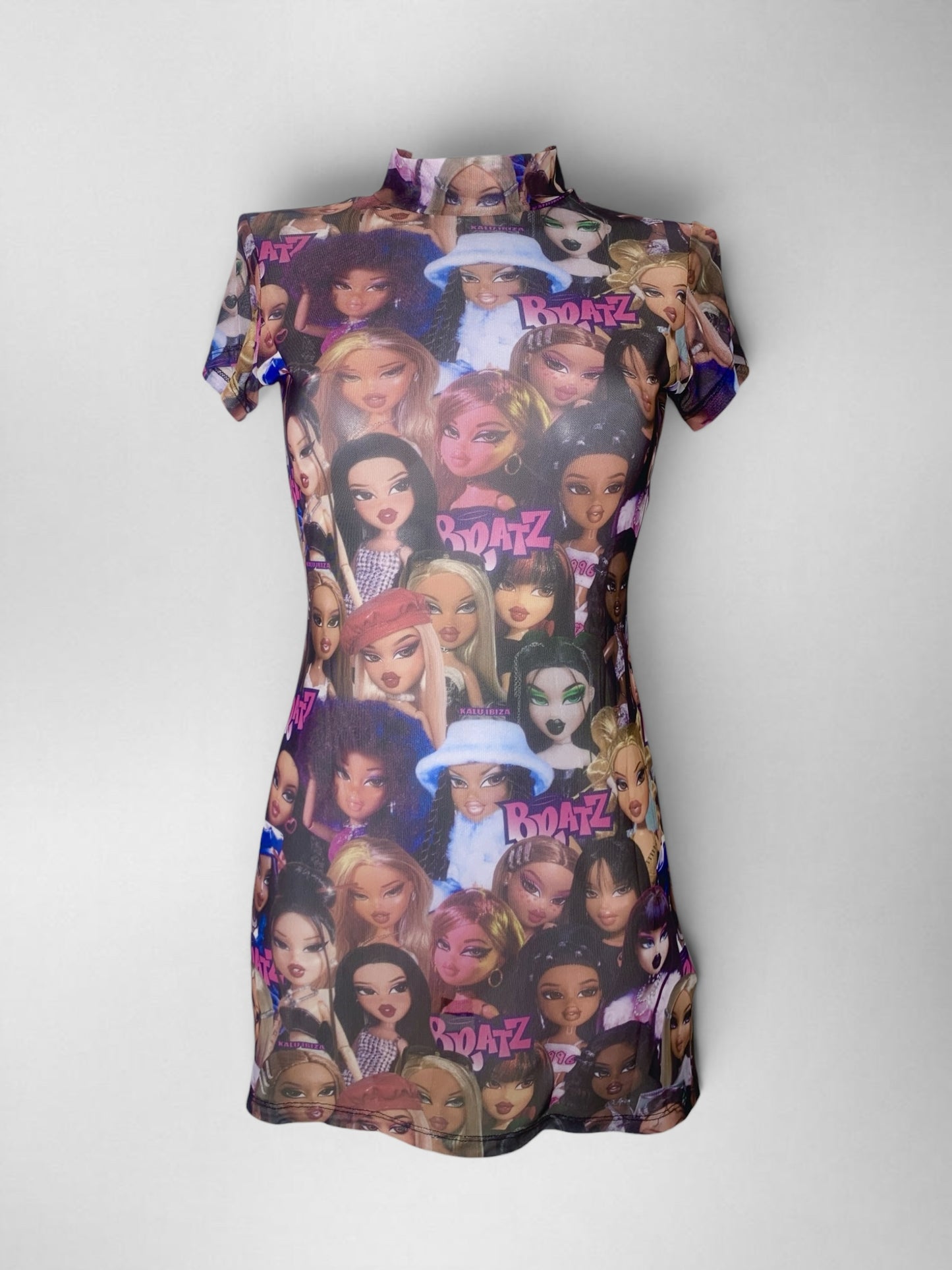 kort bratz doorschijnend jurkje