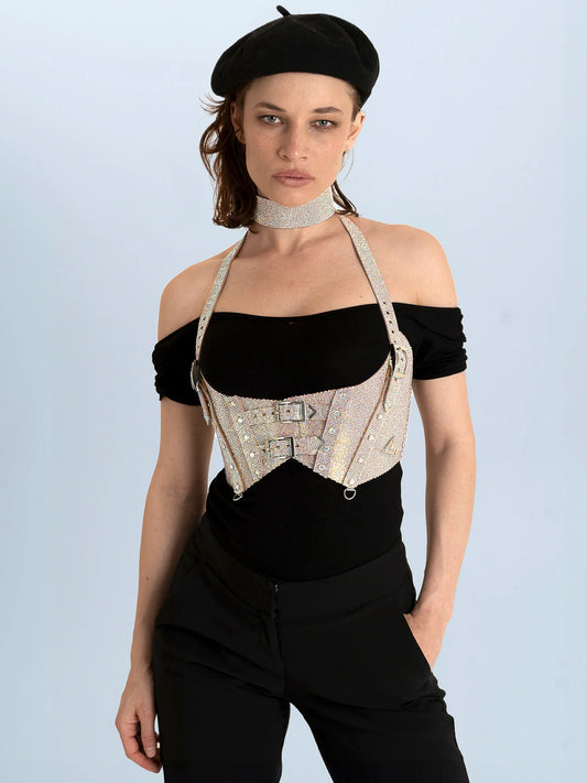 Lorand Lajos - Calypso vest - Opaal kristal