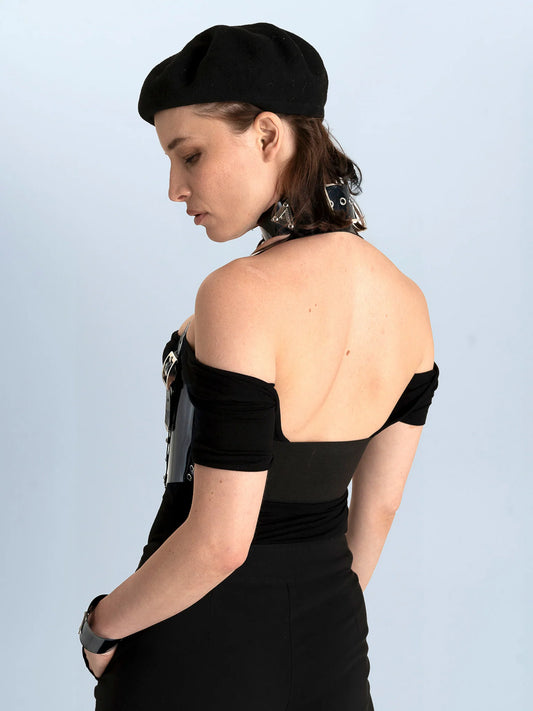 Lorand Lajos - Calypso vest - Zwart vinyl