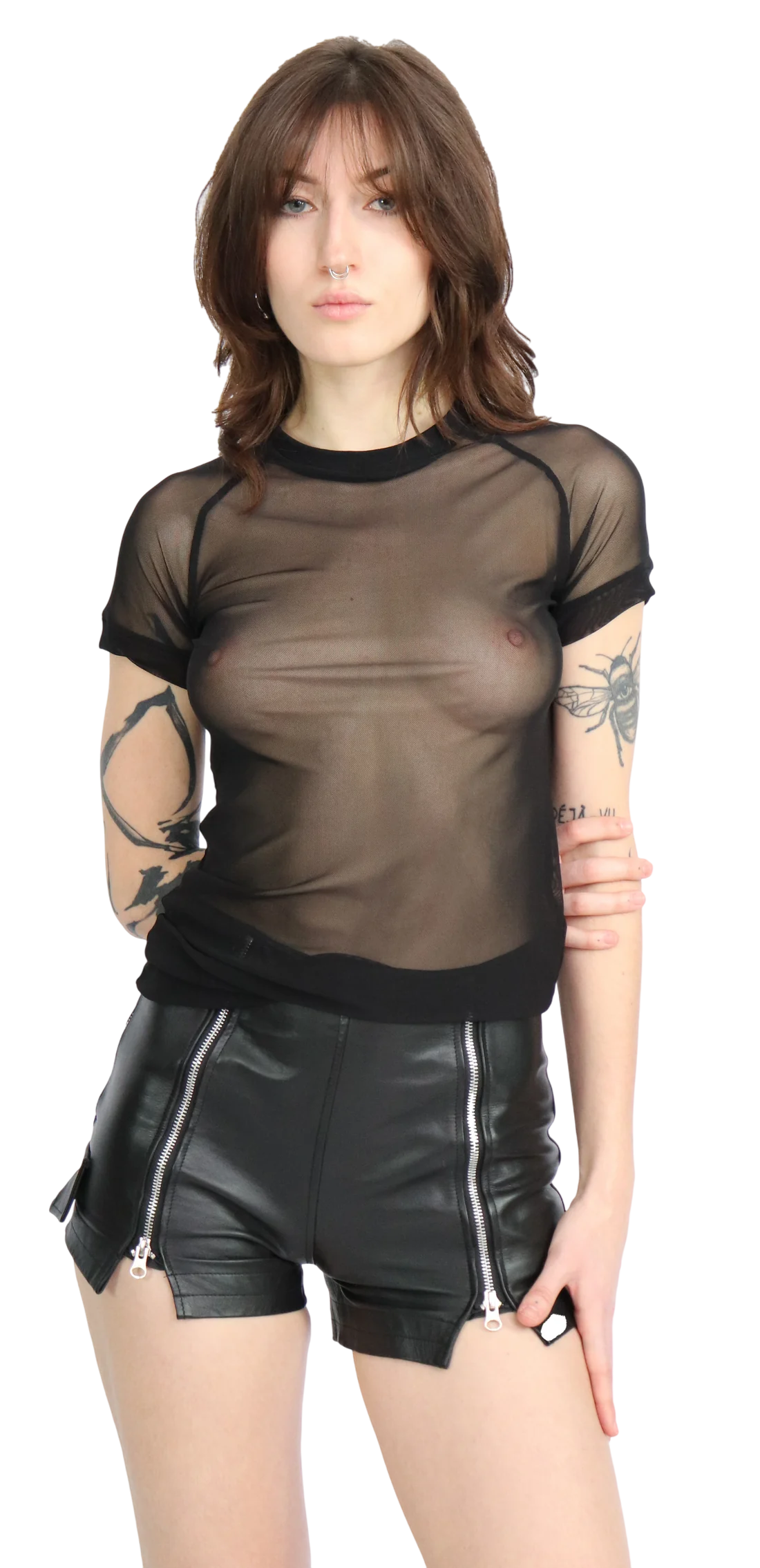 Obectra - Casper mesh shirt - Black