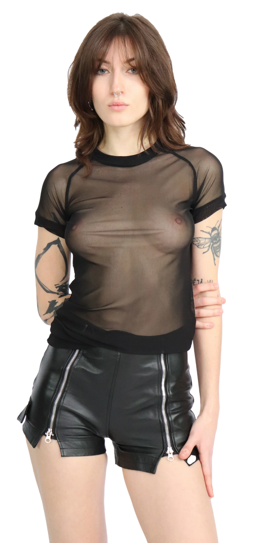 Obectra - Casper mesh shirt - Black