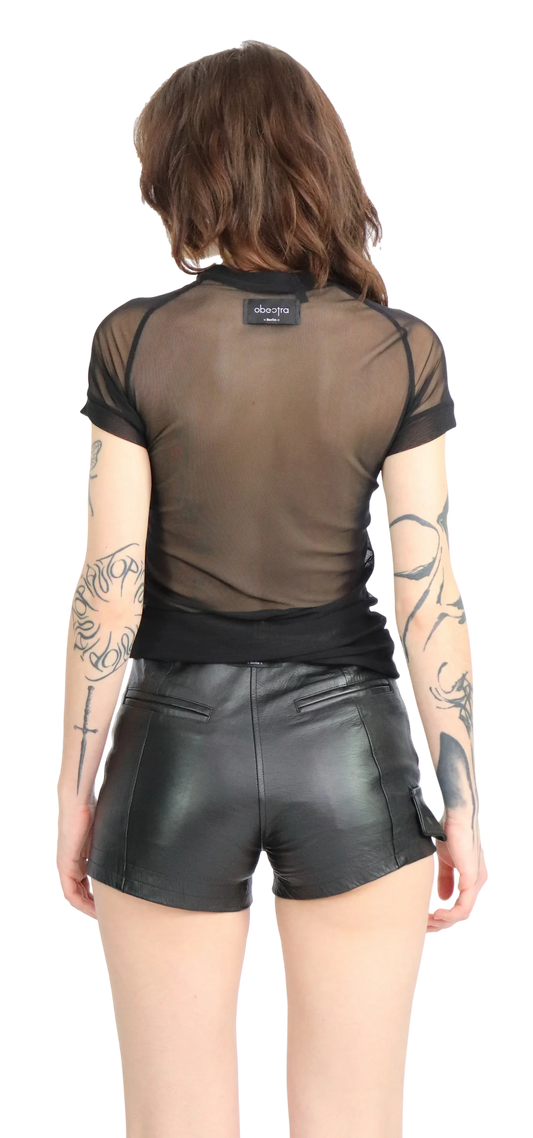 Obectra - Casper mesh shirt - Black