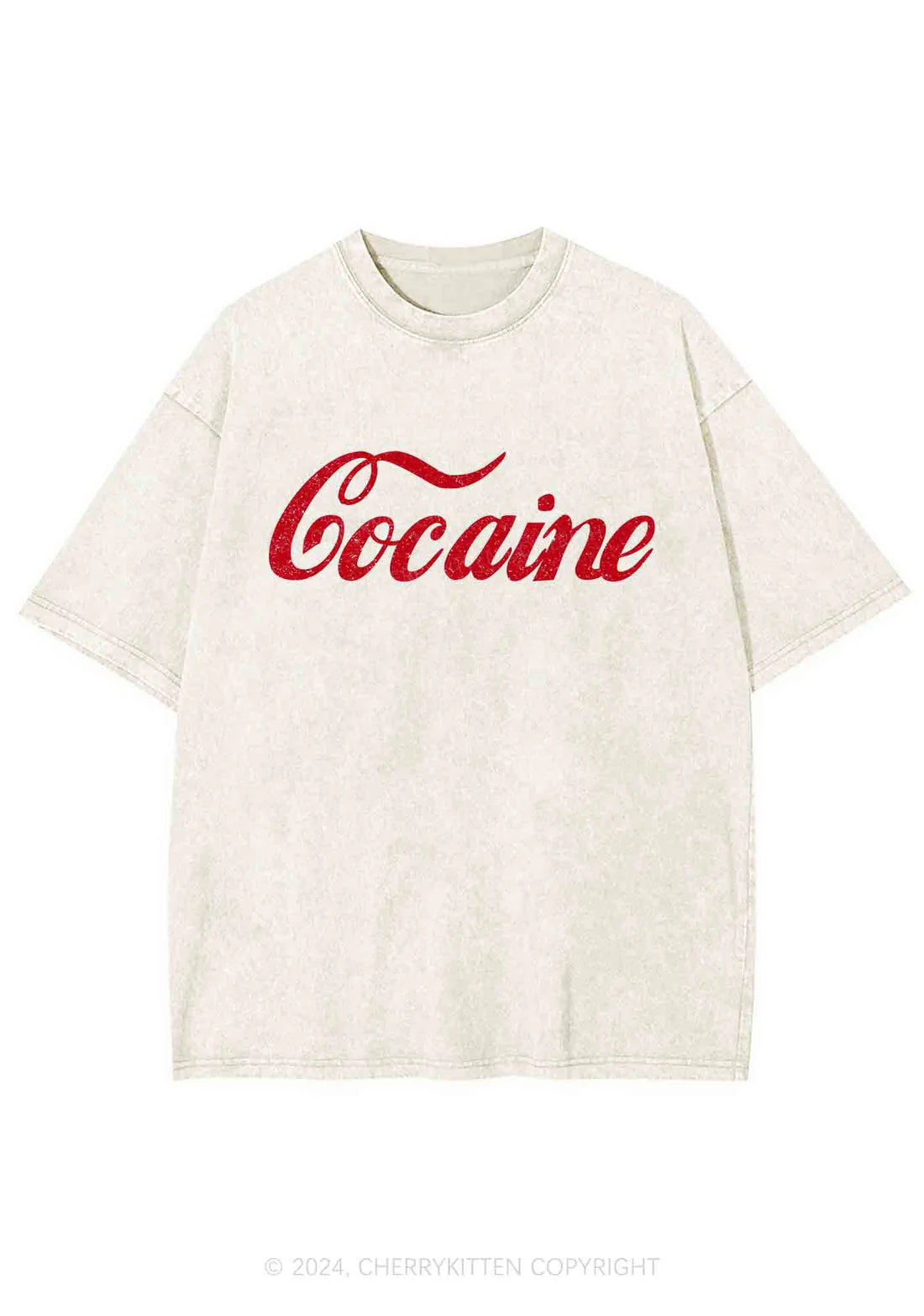 cocaine washed t-shirt