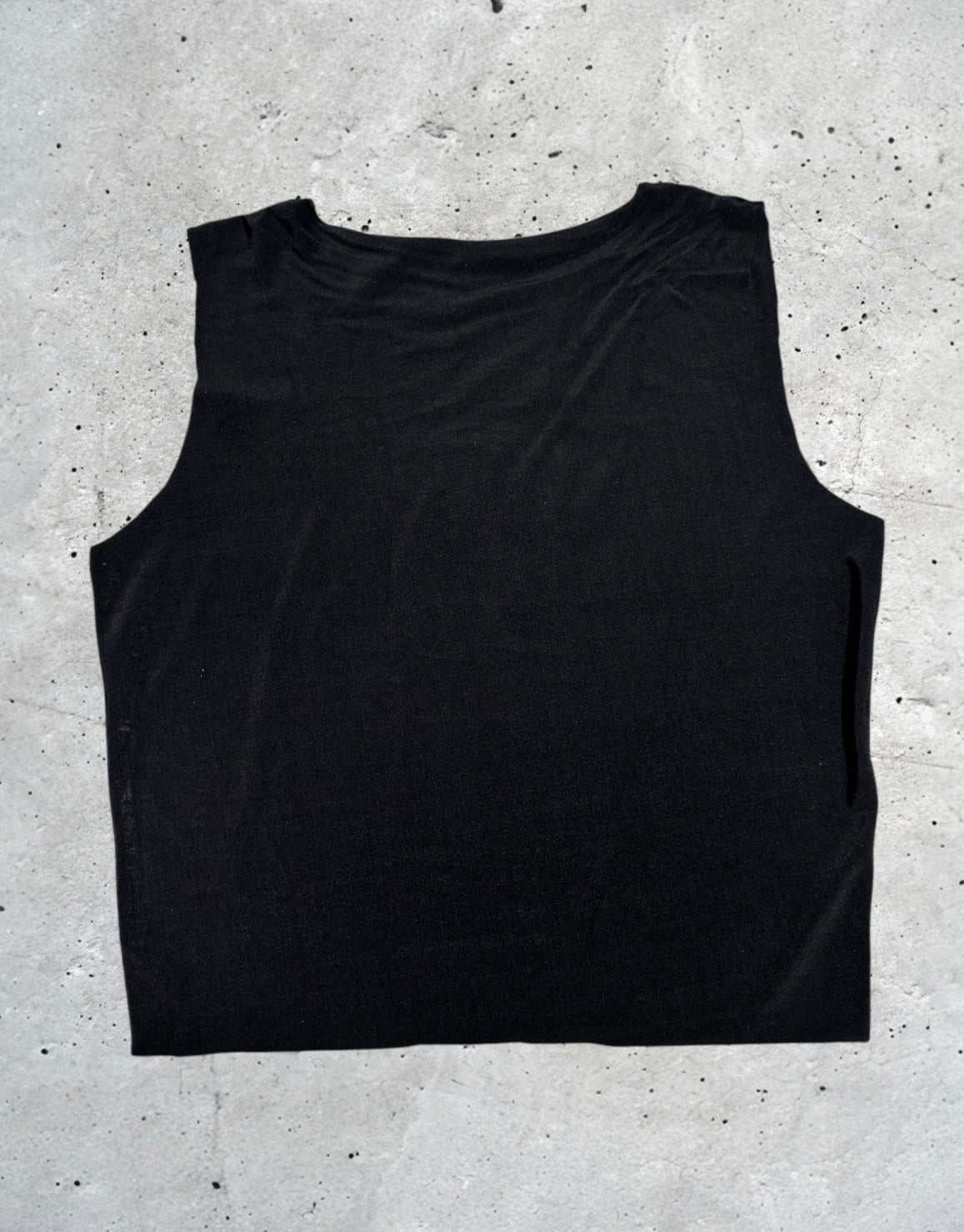 FAC SHOP - "Diva Extra Top" - Strass tank top - Zwart