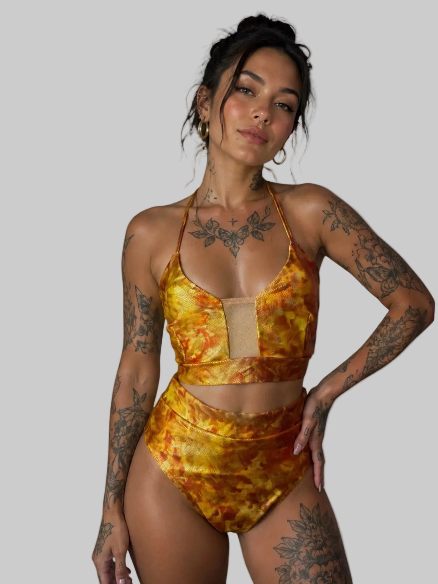 gouden holografische set