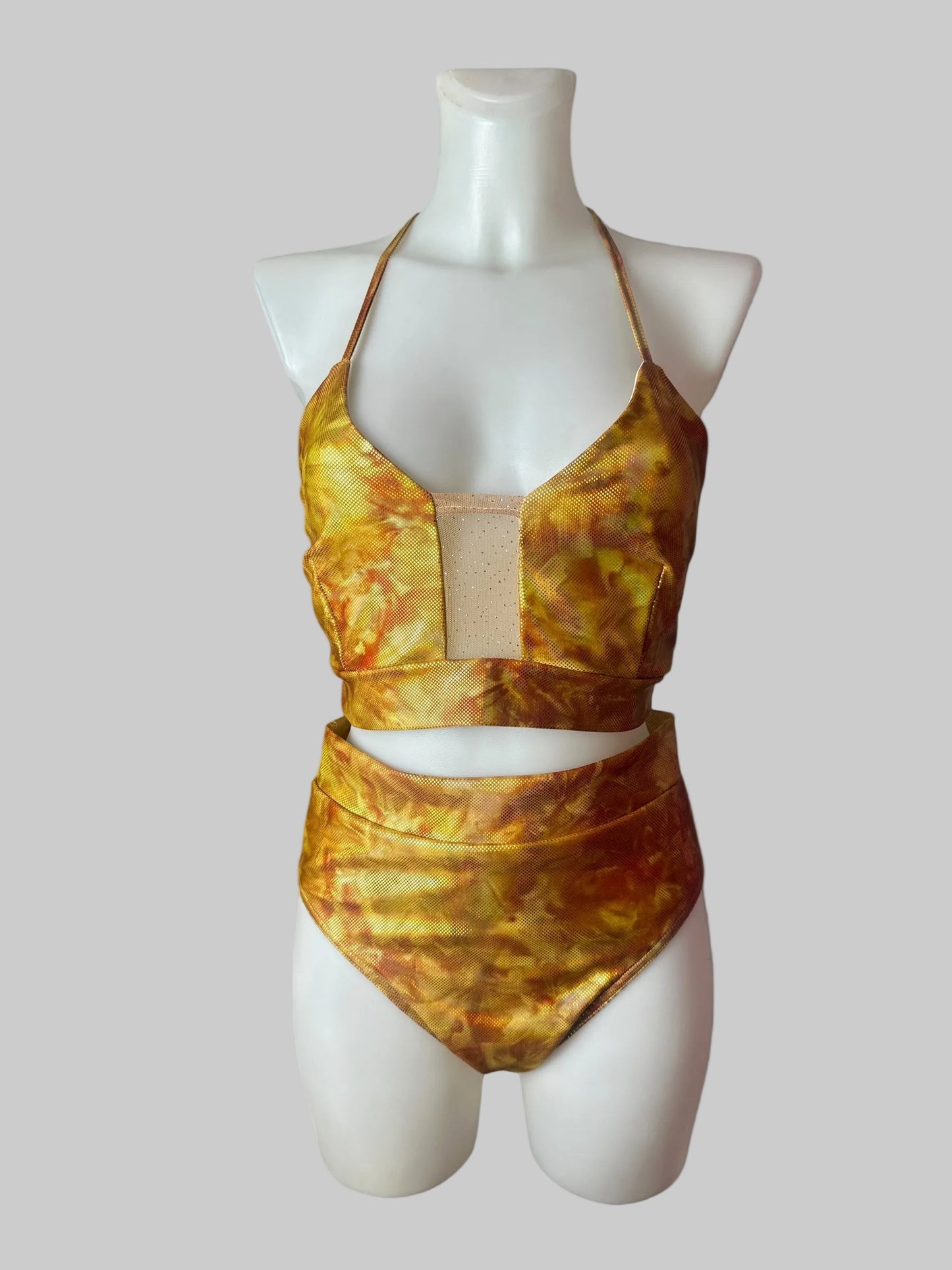 gouden holografische set