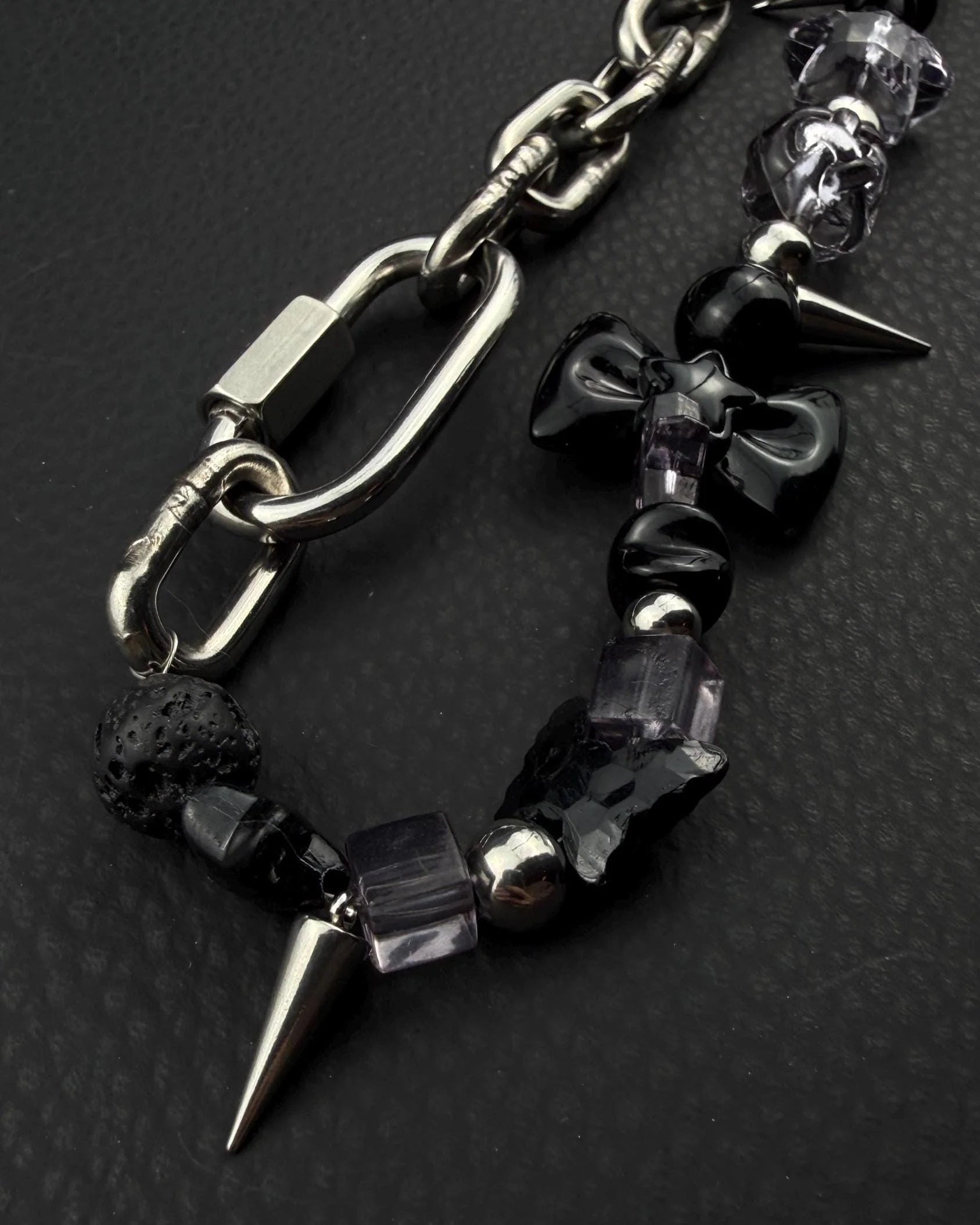 kawaii rave chain zwart