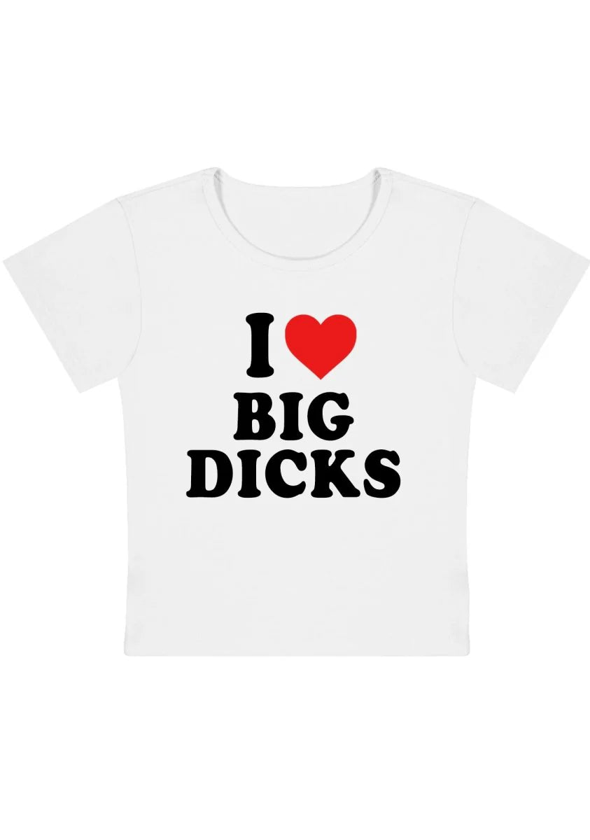 I love big diXXs cropped tee in wit, pride outfit