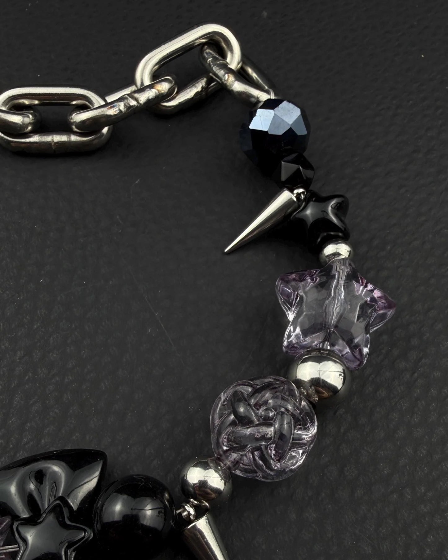 kawaii rave chain zwart