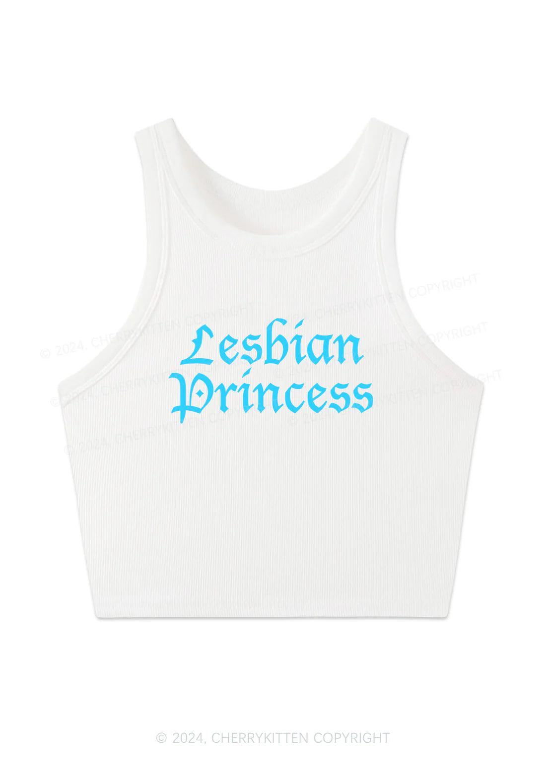 Cherry Kitten - Lesbian Princess tanktop - Wit