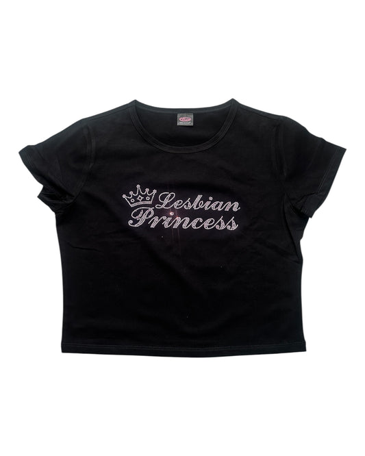 Cherry Kitten - Lesbian Princess cropped tee - Zwart