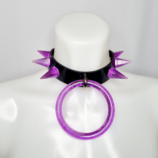 Jane Nevermore -  O ring spike choker - Paars