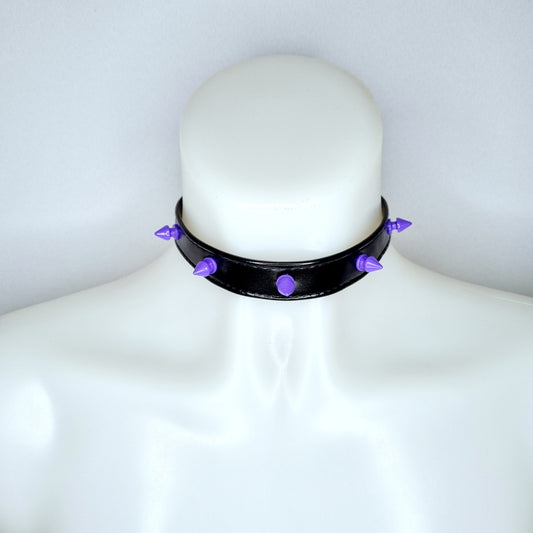 Jane Nevermore - Spike choker - Paars