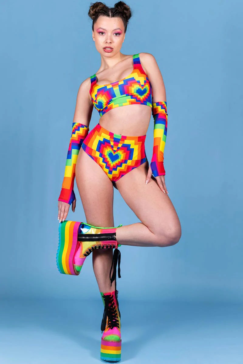 regenboog kleding, rainbow hotpants, rave bottoms, sexy pride kleding, rave outfit, techno outfit, festival outfit