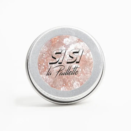 potje nude glitters, festival kleding