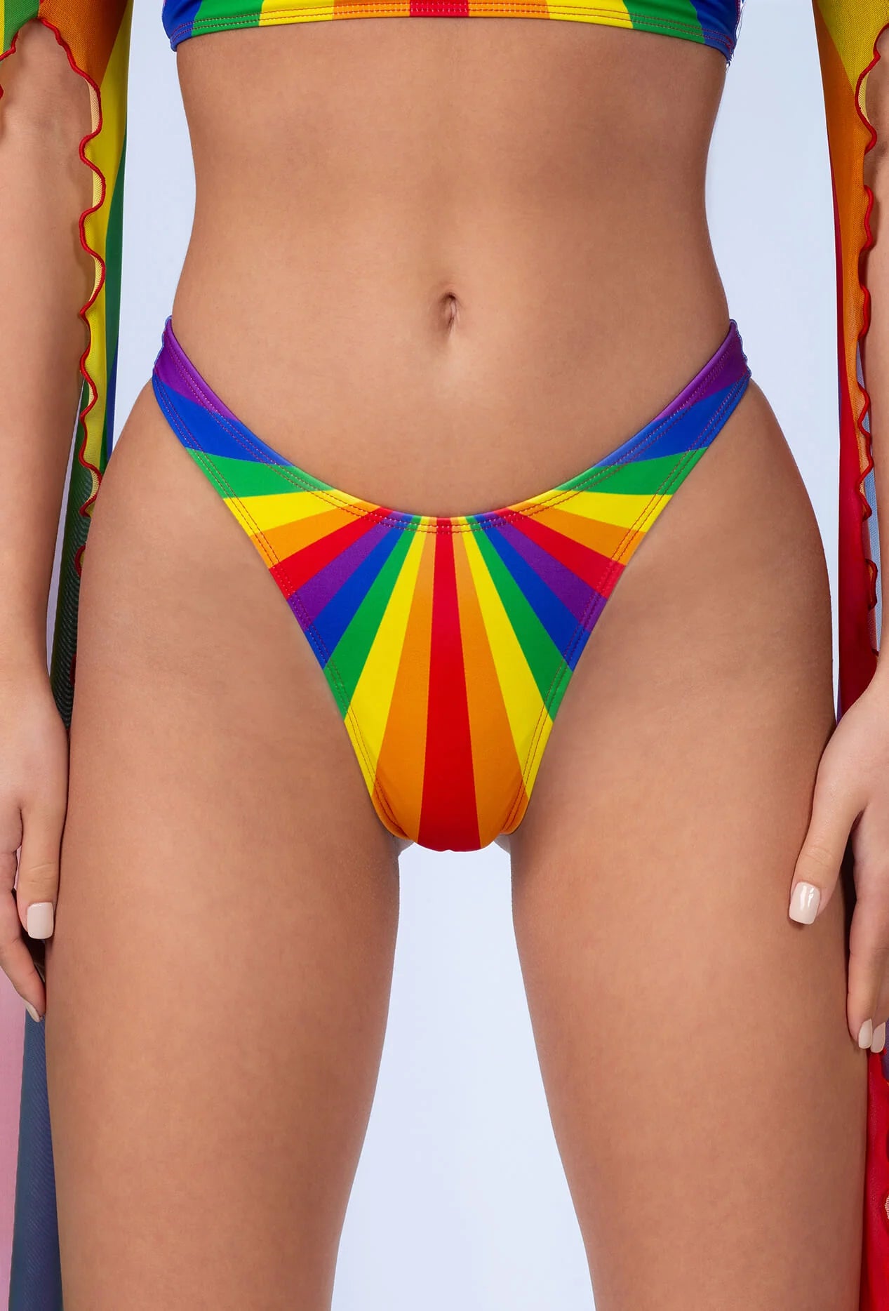 regenboog bikini broekje, pride outfit