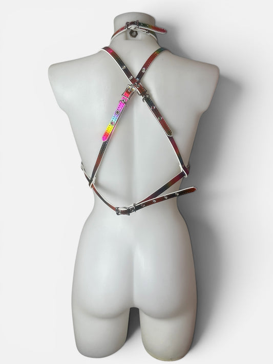 Funk Plus - Borstharnas - Holografisch regenboog