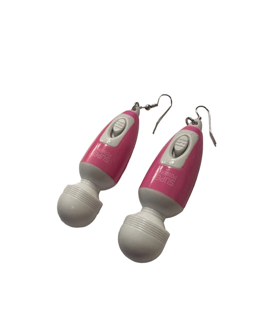 roze vibrator oorbellen, rave kleding