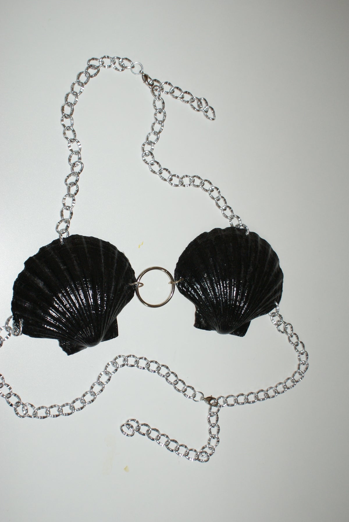 Logocomo - Shellkini grote schelpen - Zwart en zilver