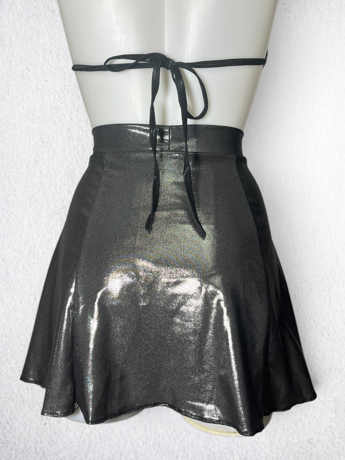Ivy Berlin - Chrome flared skirt