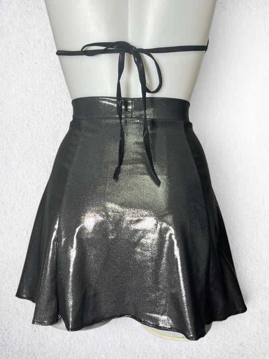Ivy Berlin - Chrome flared skirt